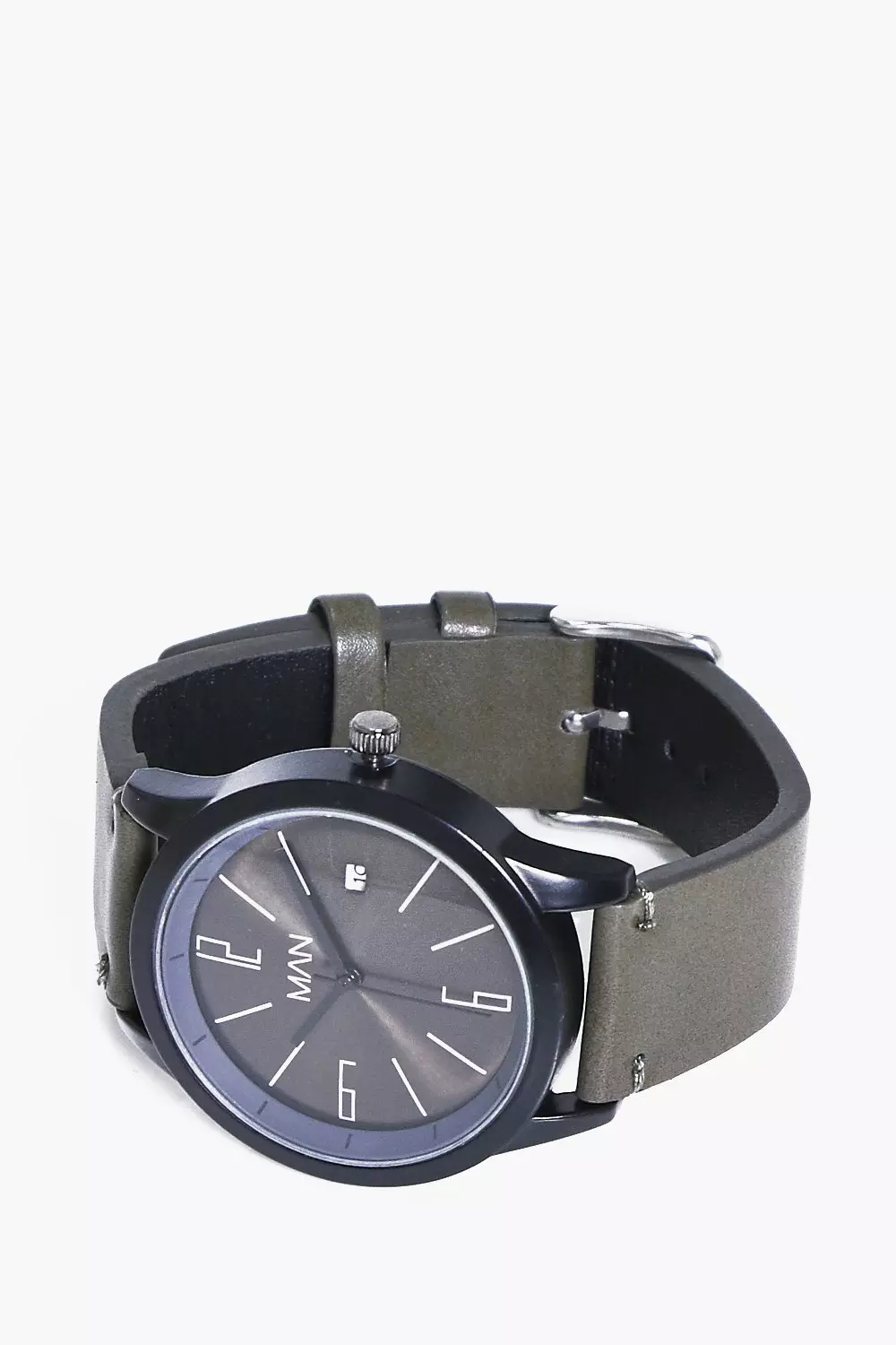 Khaki Nylon Strap MAN Watch With Date Window alternative image
