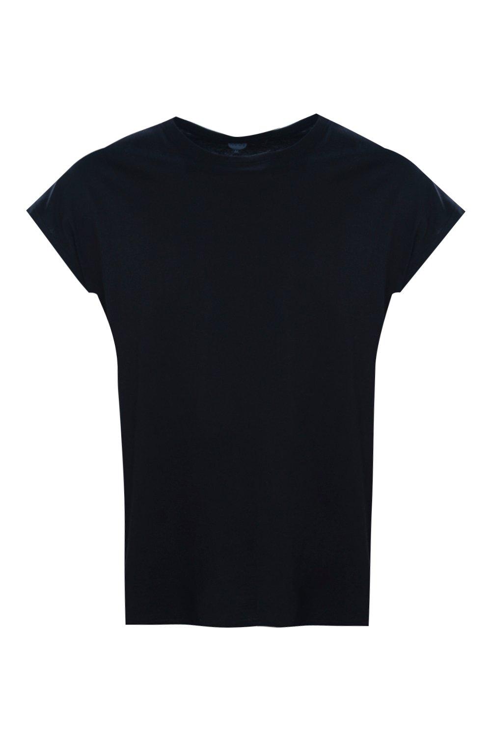 black cap sleeve t shirt