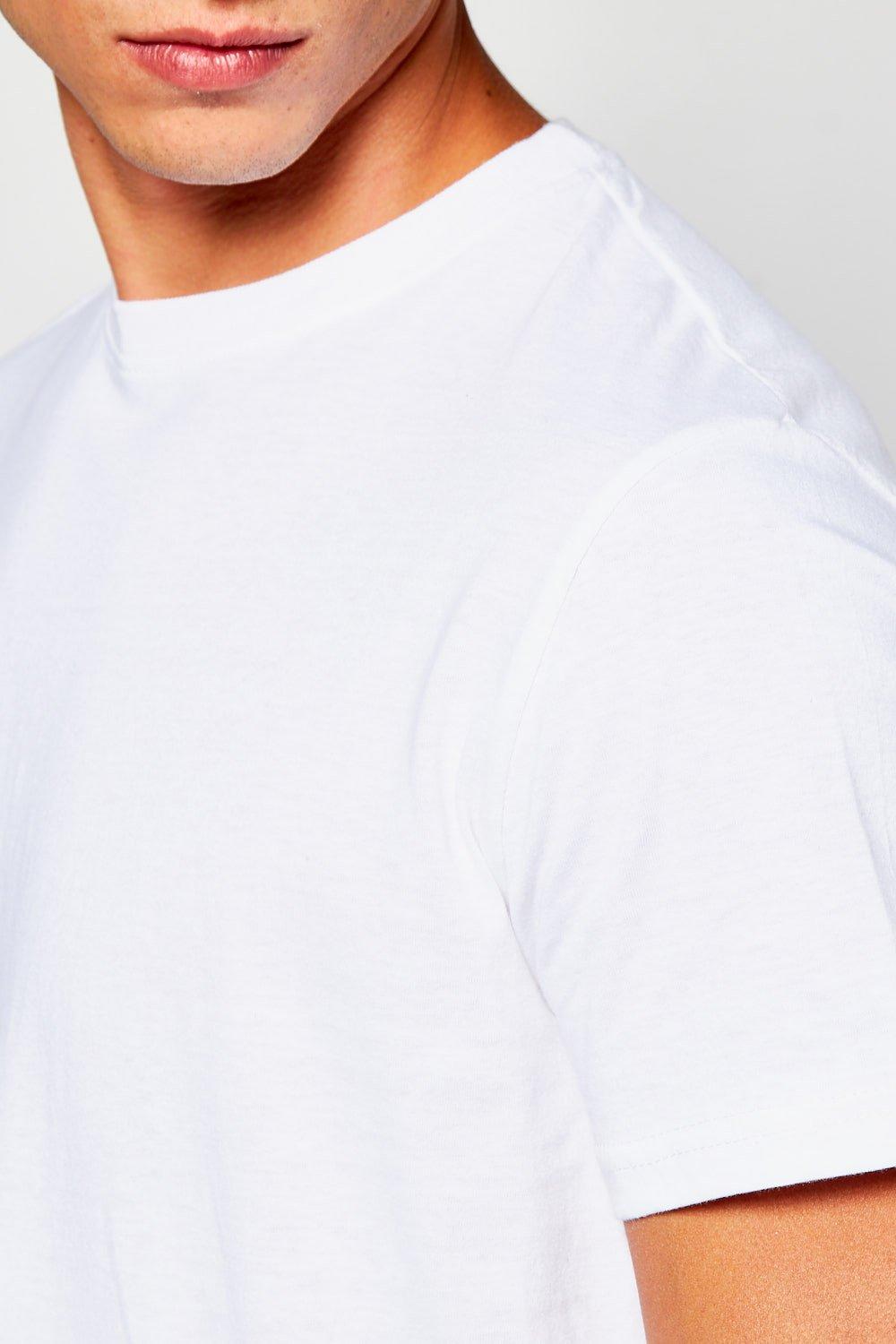t shirt long ourlet plongeant fendu