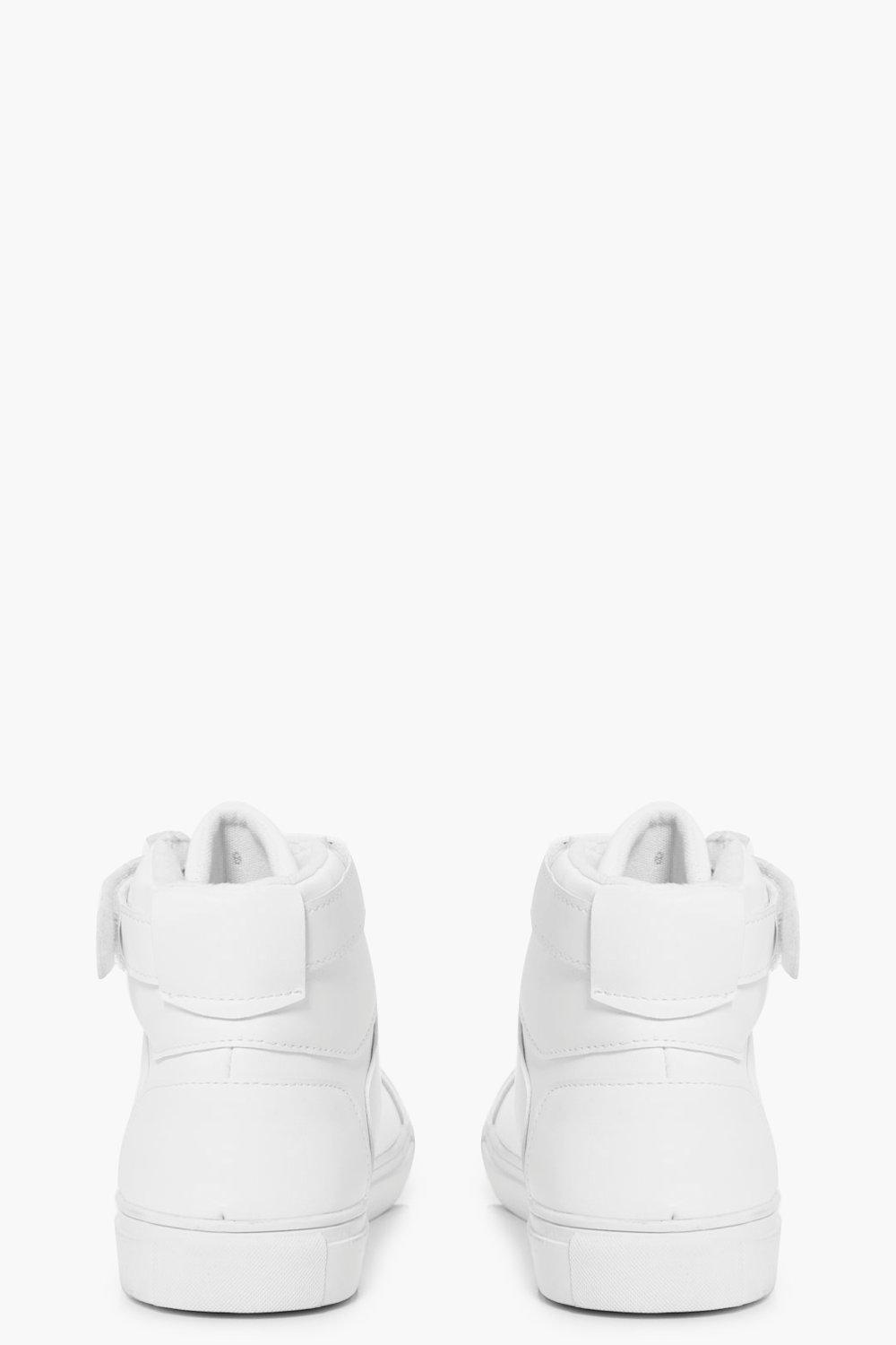 white high top trainers