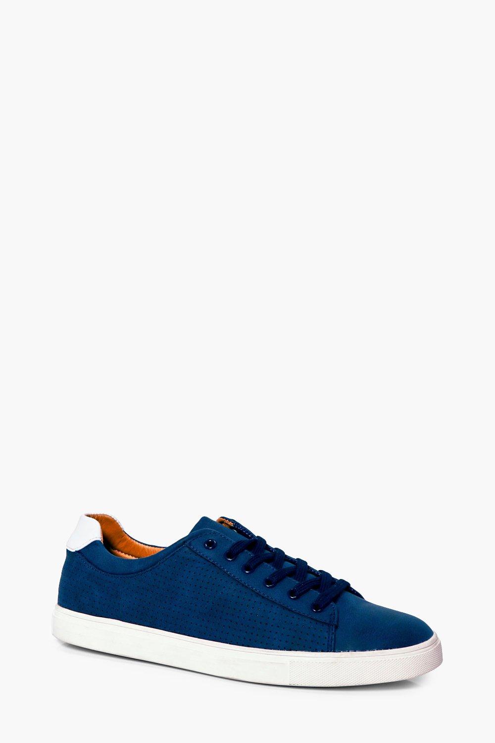scarpe da ginnastica azzurre con lacci | boohoo
