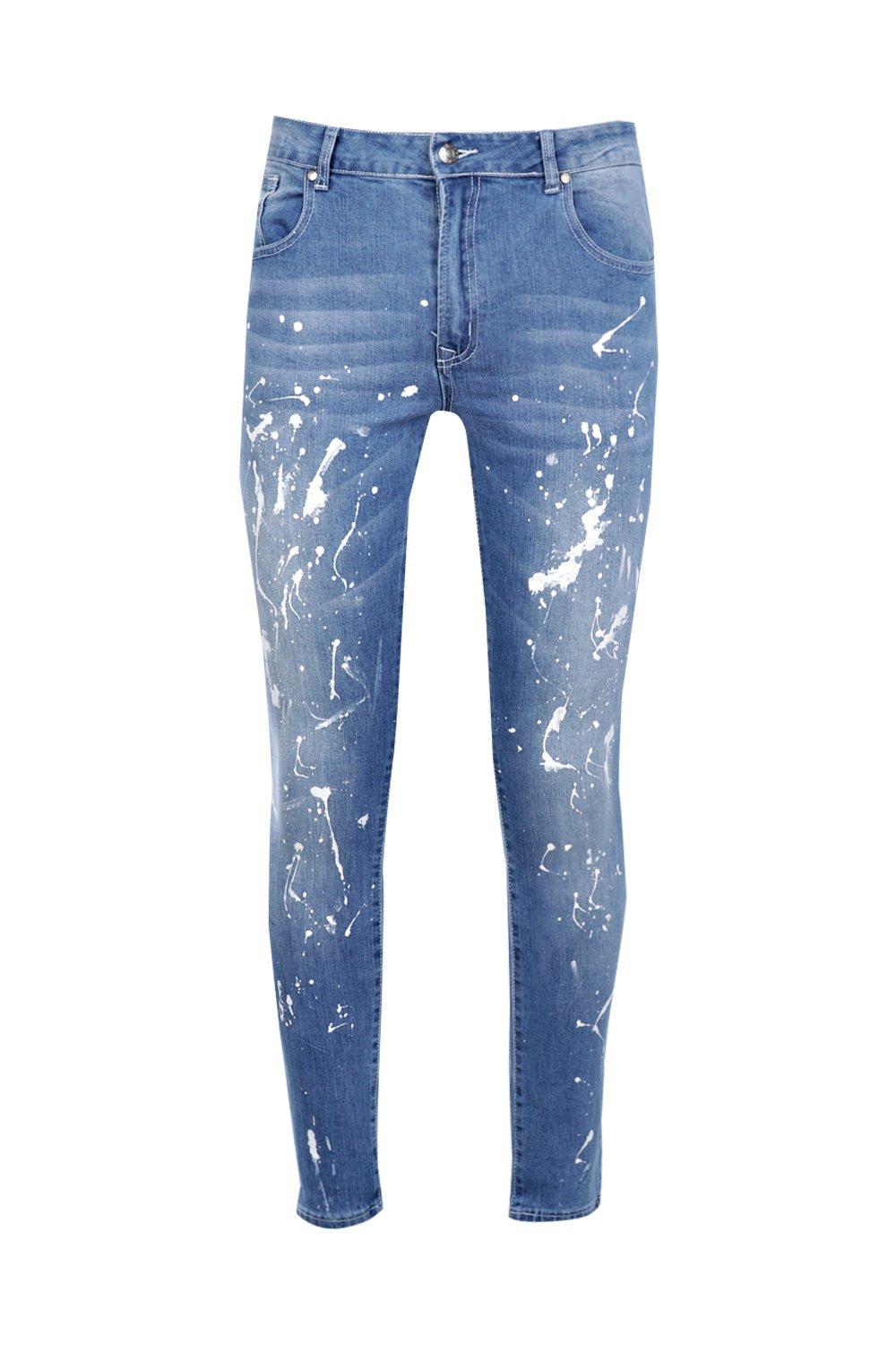 splatter paint jeans womens