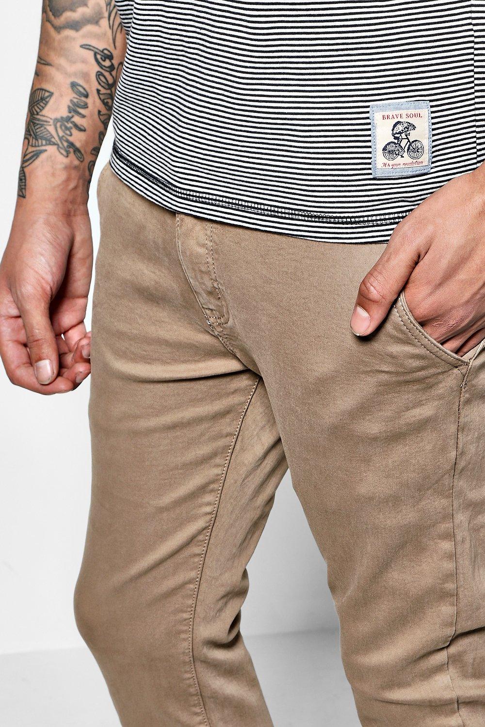 jeans color cammello taglio skinny