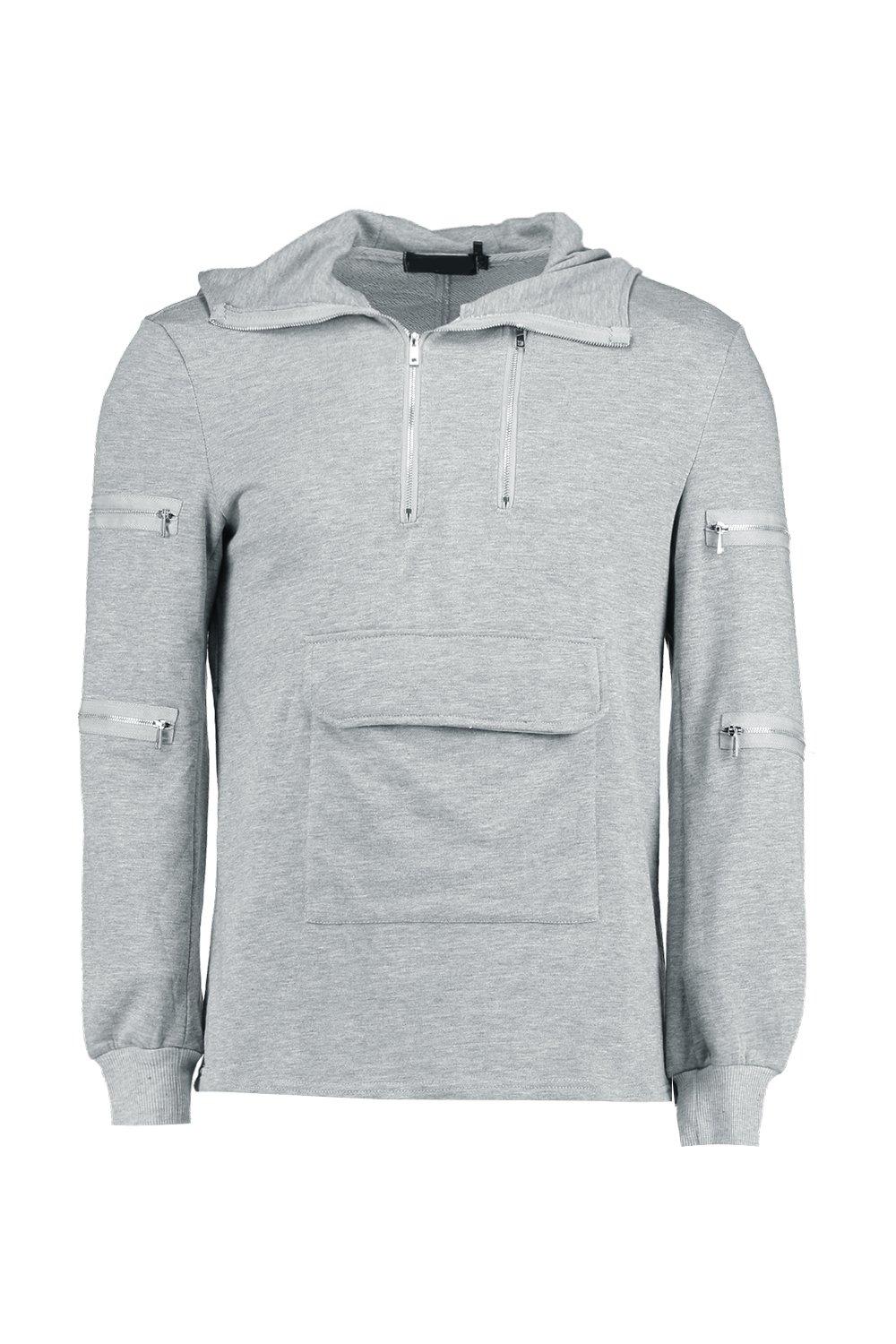 Front zip pocket hoodie online