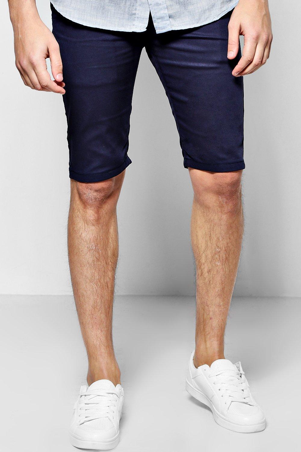 mens skinny stretch shorts