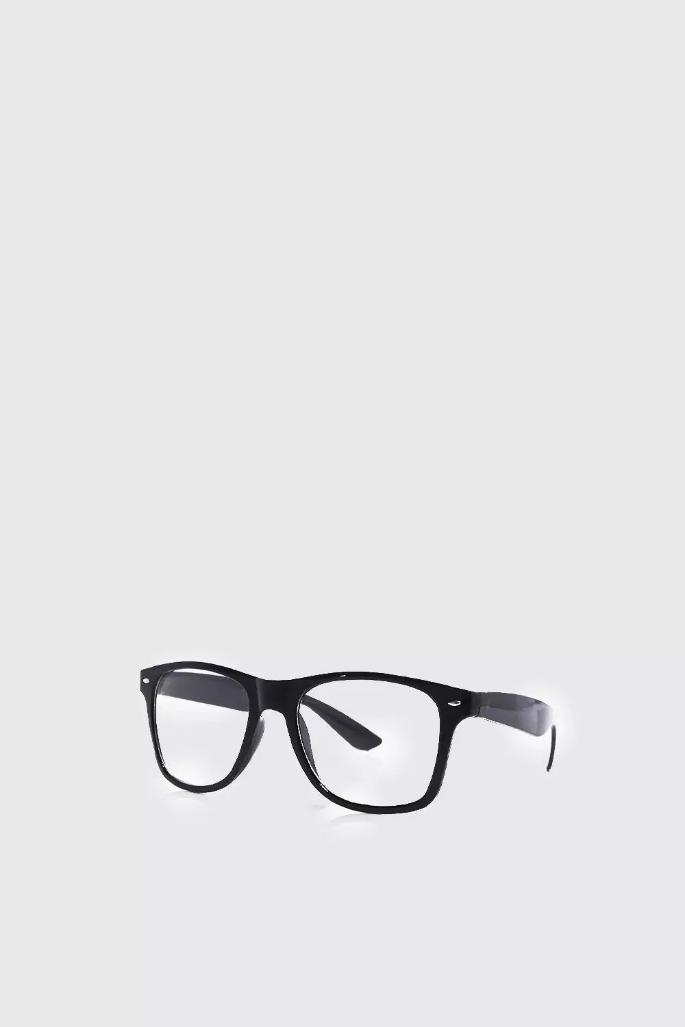 Black Classic Geek Glasses alternative image