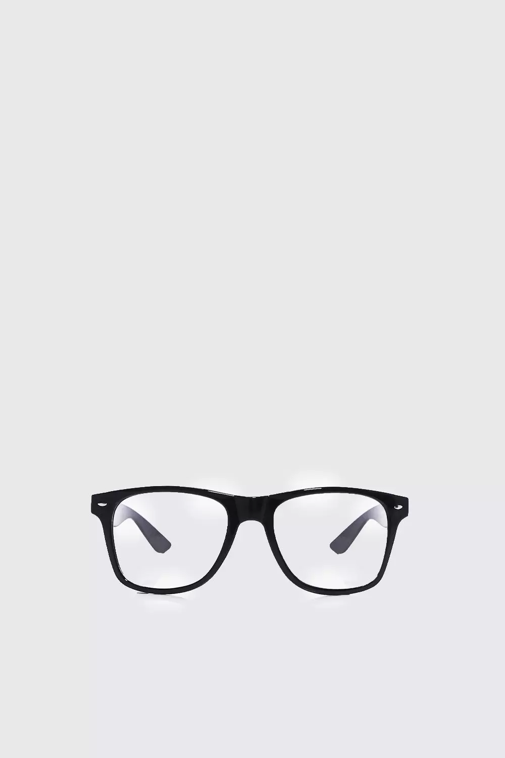 Black Classic Geek Glasses alternative image