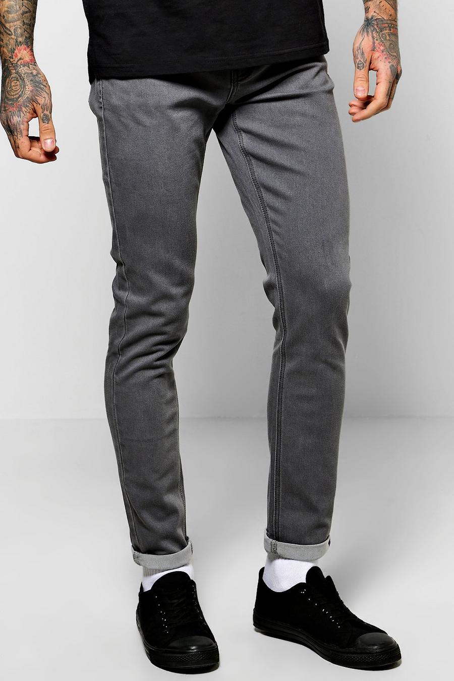 Raw Grey Skinny Fit Jeans image number 1