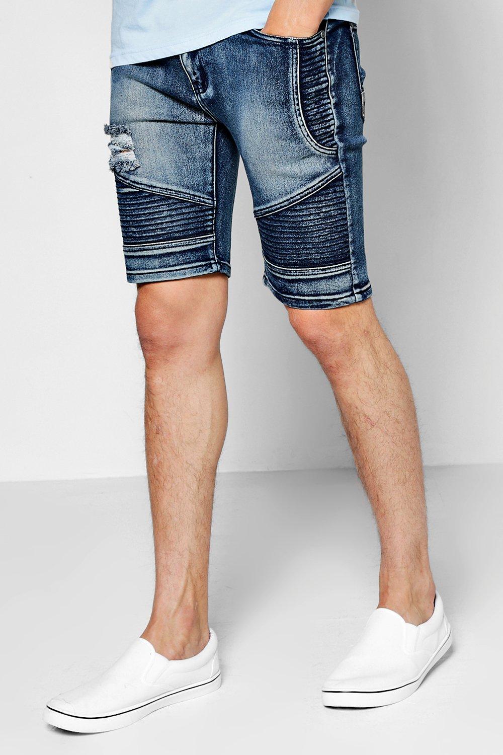 ripped biker shorts