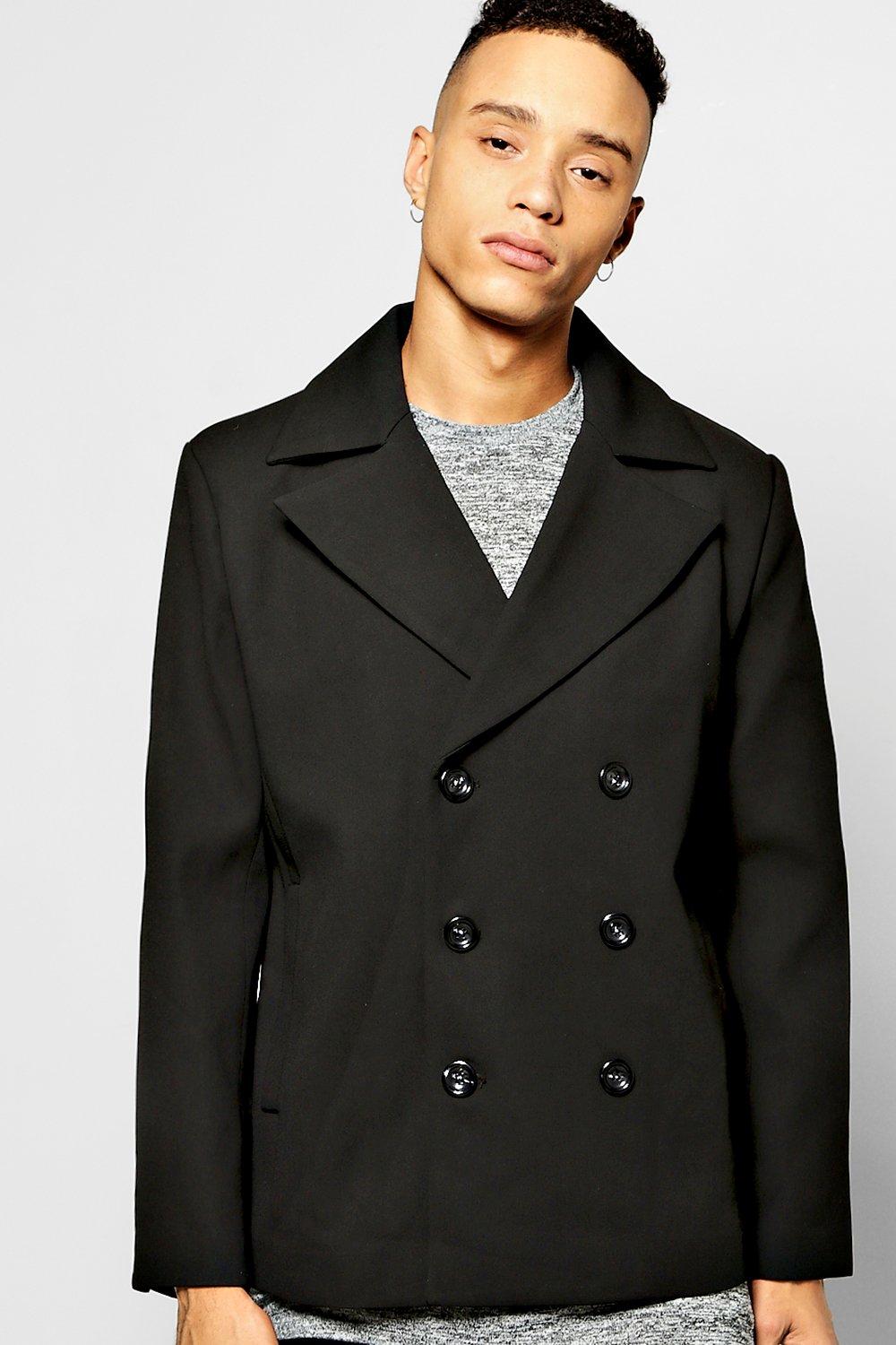 boohoo pea coat