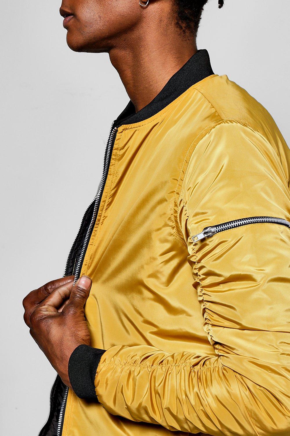 Mustard bomber shop jacket mens