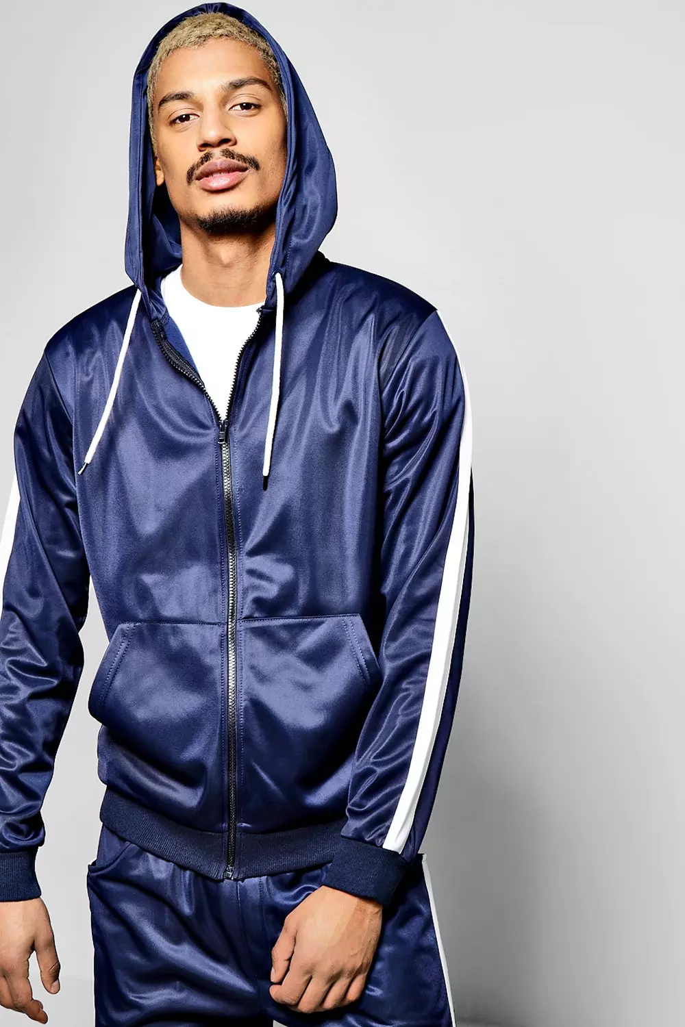 Navy Zip Through Top alternative image