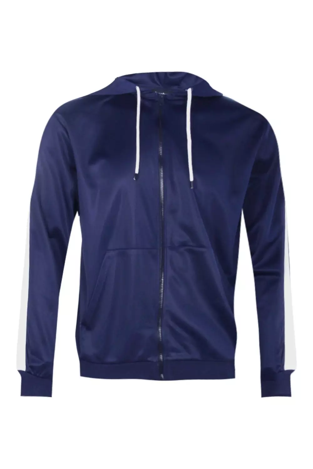 Navy Zip Through Top alternative image