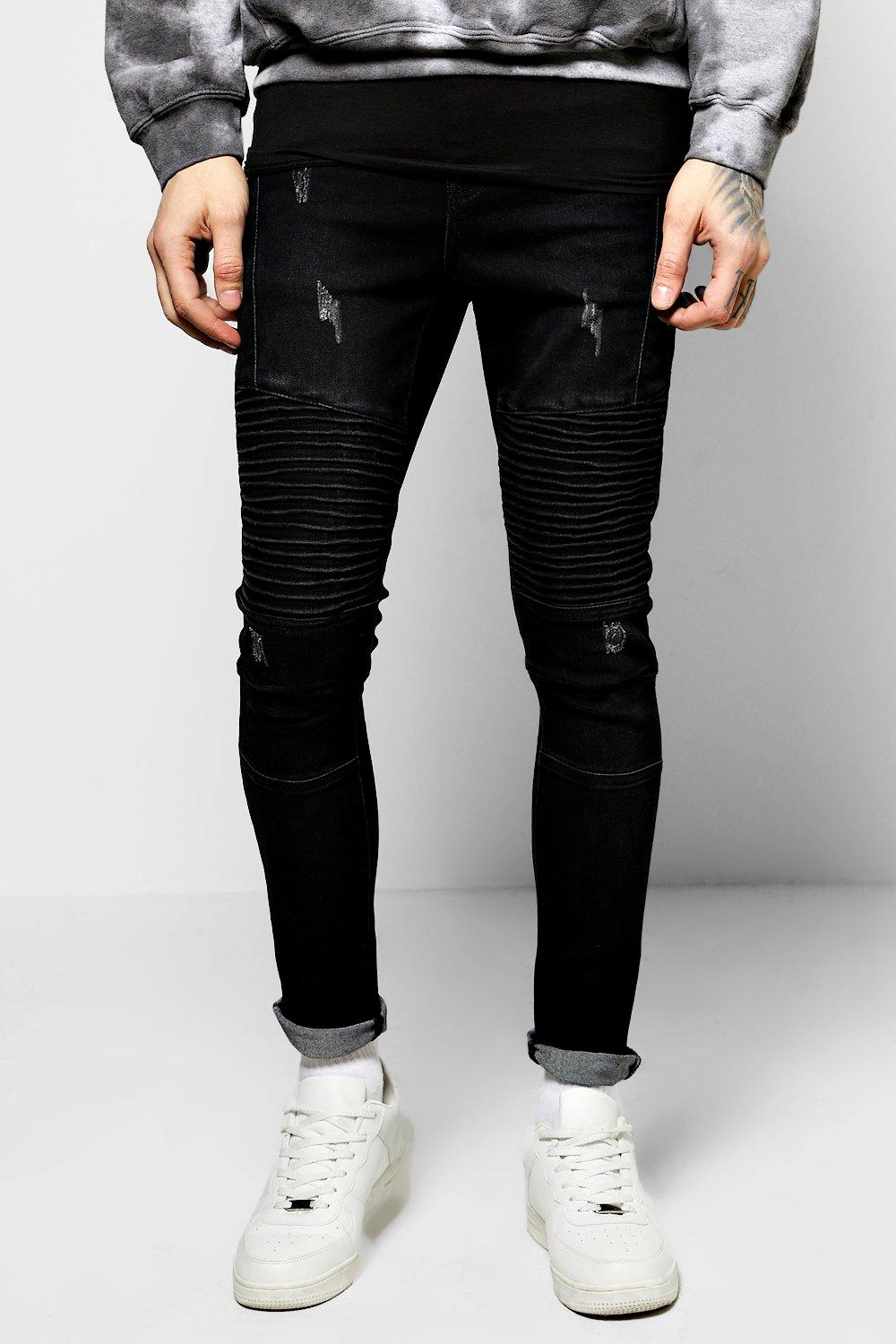 ribbed black jeans