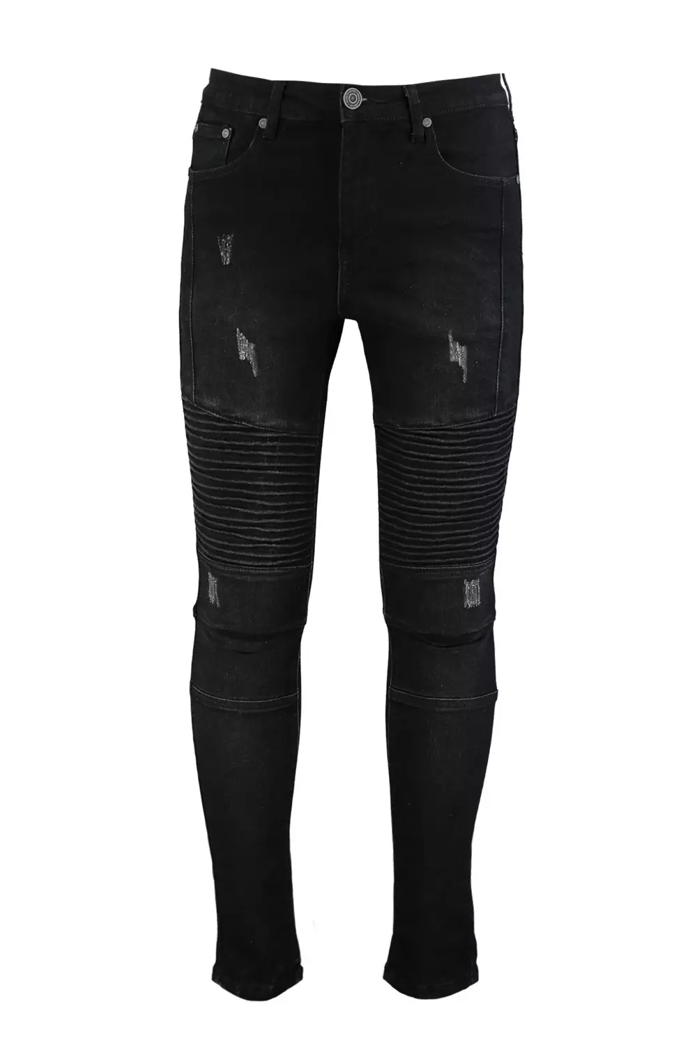 Ribbed biker clearance jeans