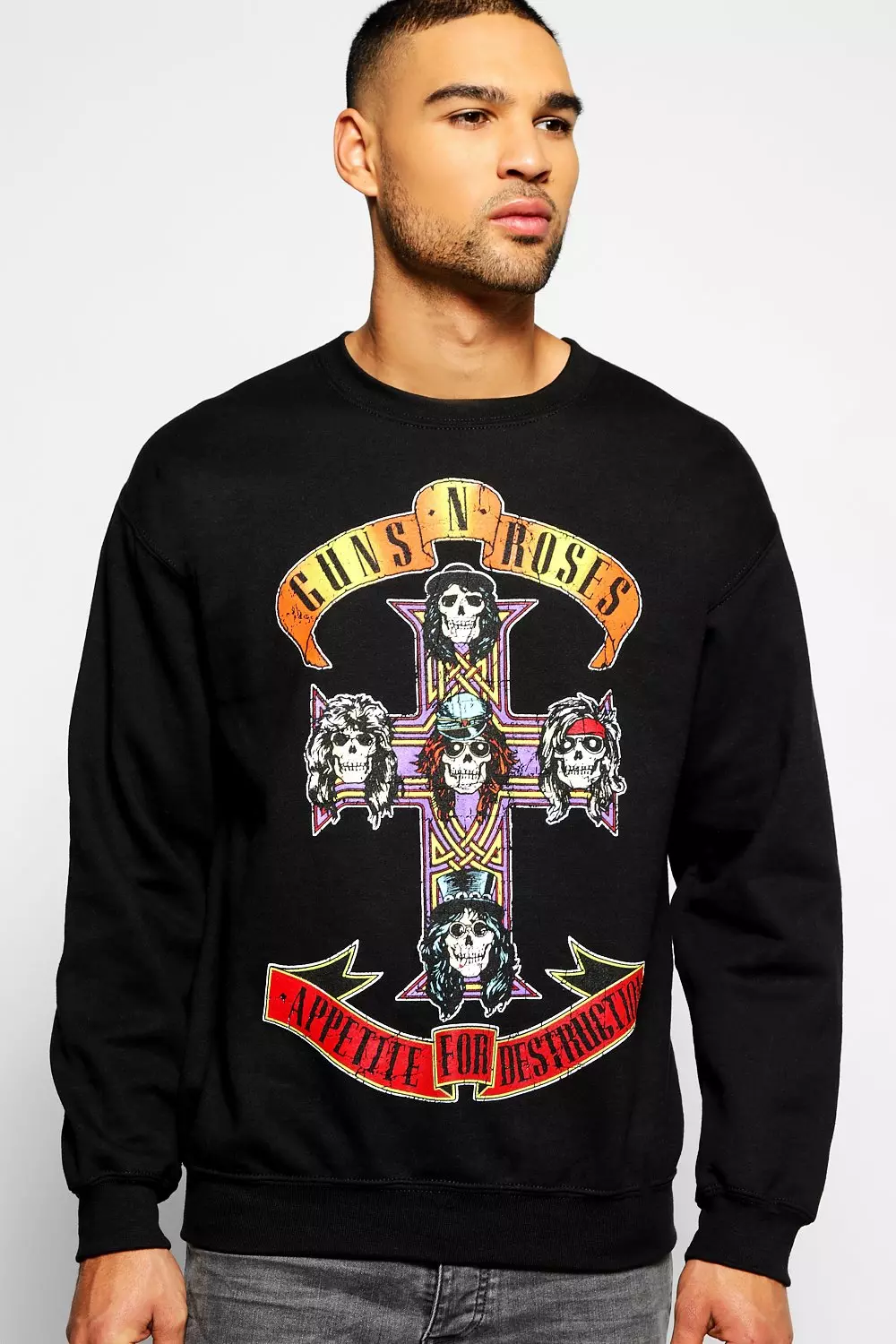 Guns and hot sale roses sweatshirt