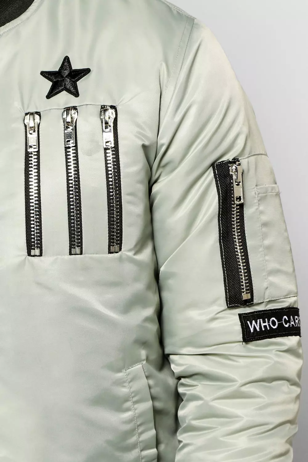 Multi Badged & Zipped MA1 Bomber