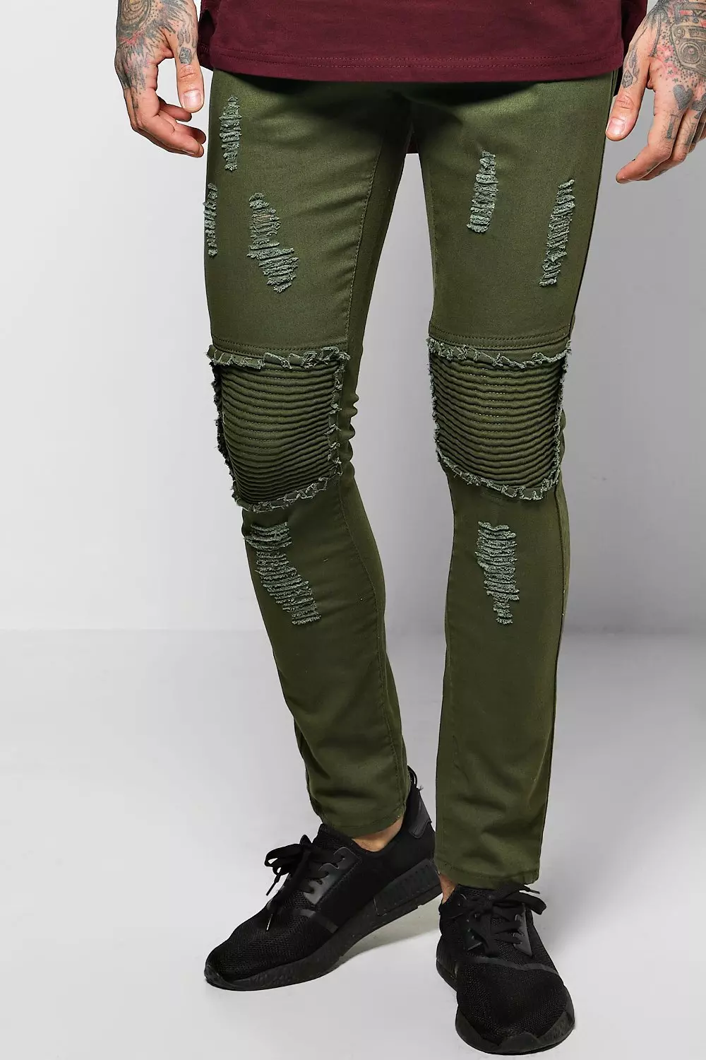 Olive moto 2024 jeans mens