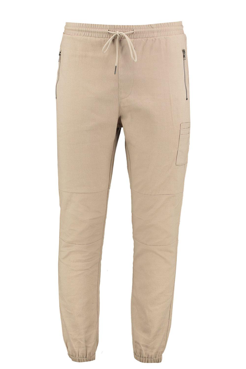 cotton twill joggers