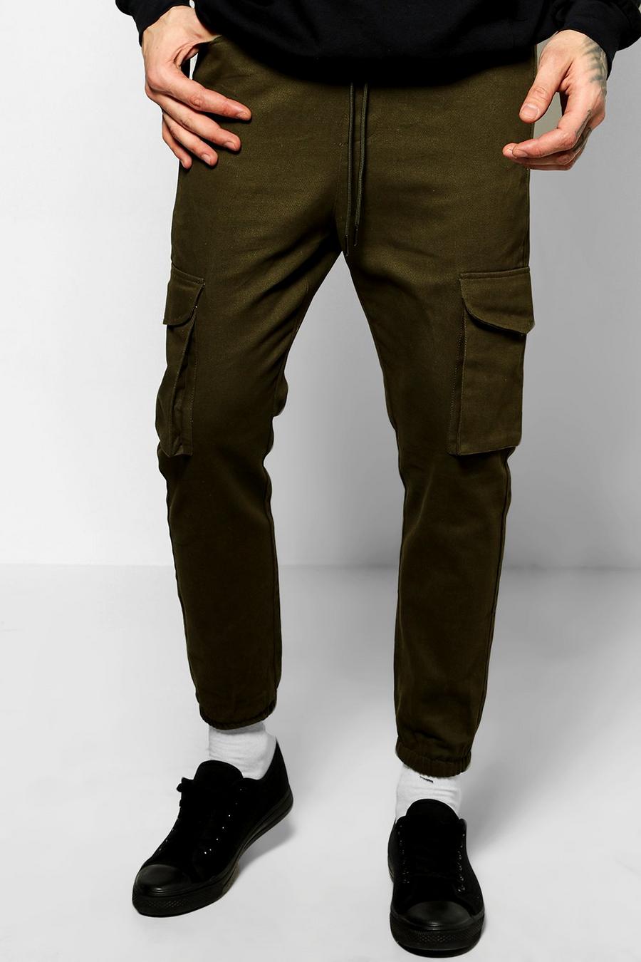 pantalones militares de deporte funcionales skinny, Caqui image number 1