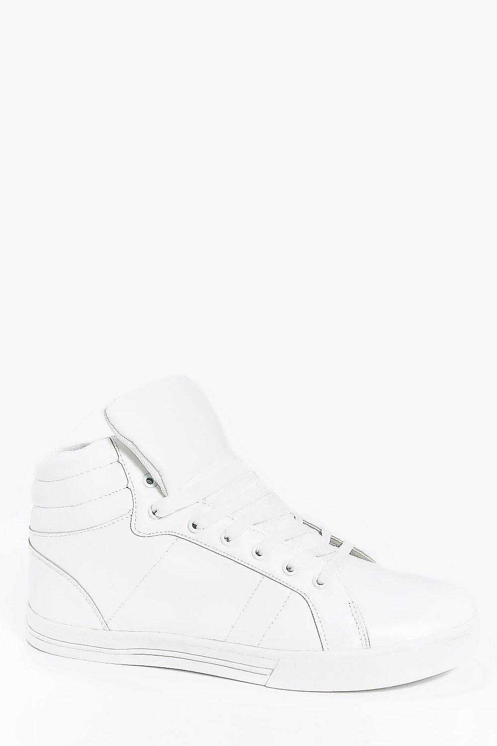 boohoo white trainers