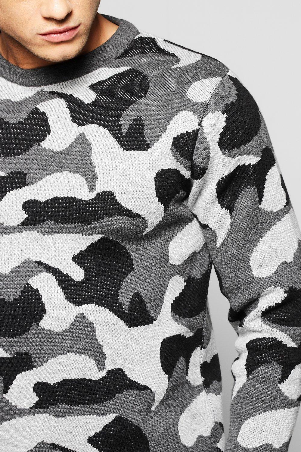 grey camo jumper