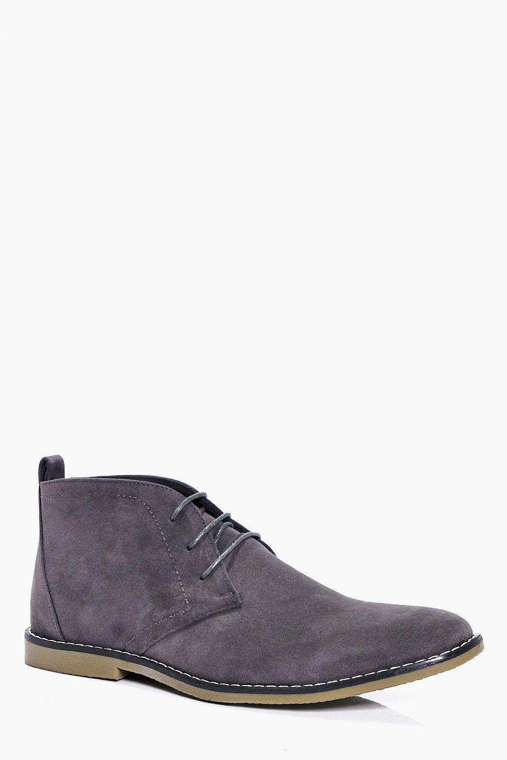 grey desert boots