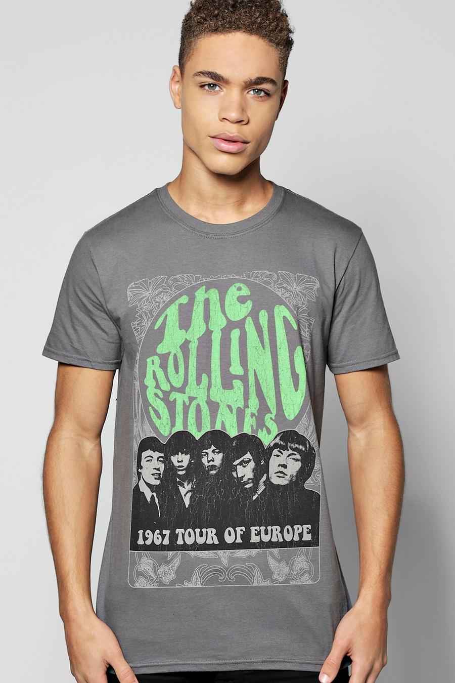 Charcoal The Rolling Stones License T-Shirt image number 1