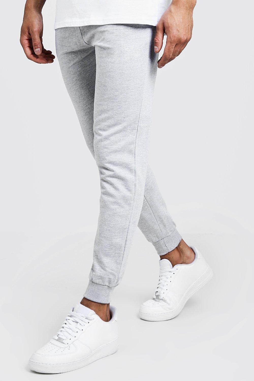 mens grey slim fit joggers