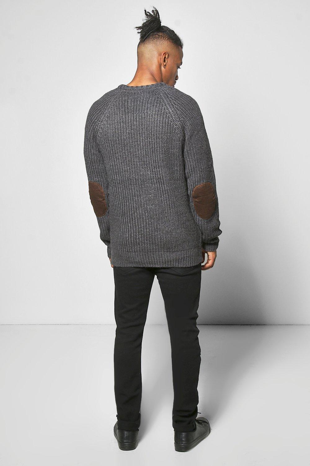 Sweatshirt with elbow patches sale