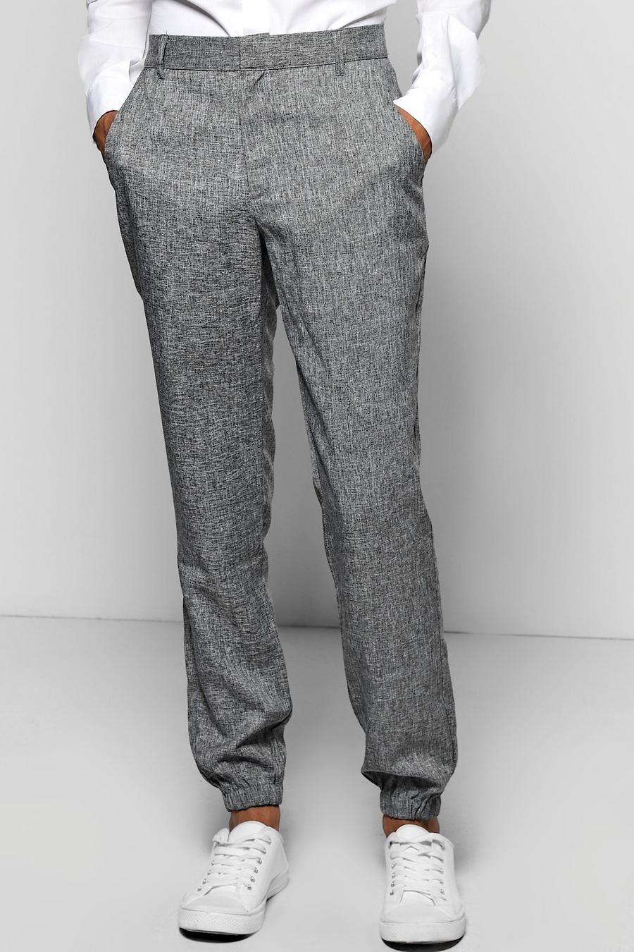 Charcoal grey Smart Cuffed Trouser image number 1