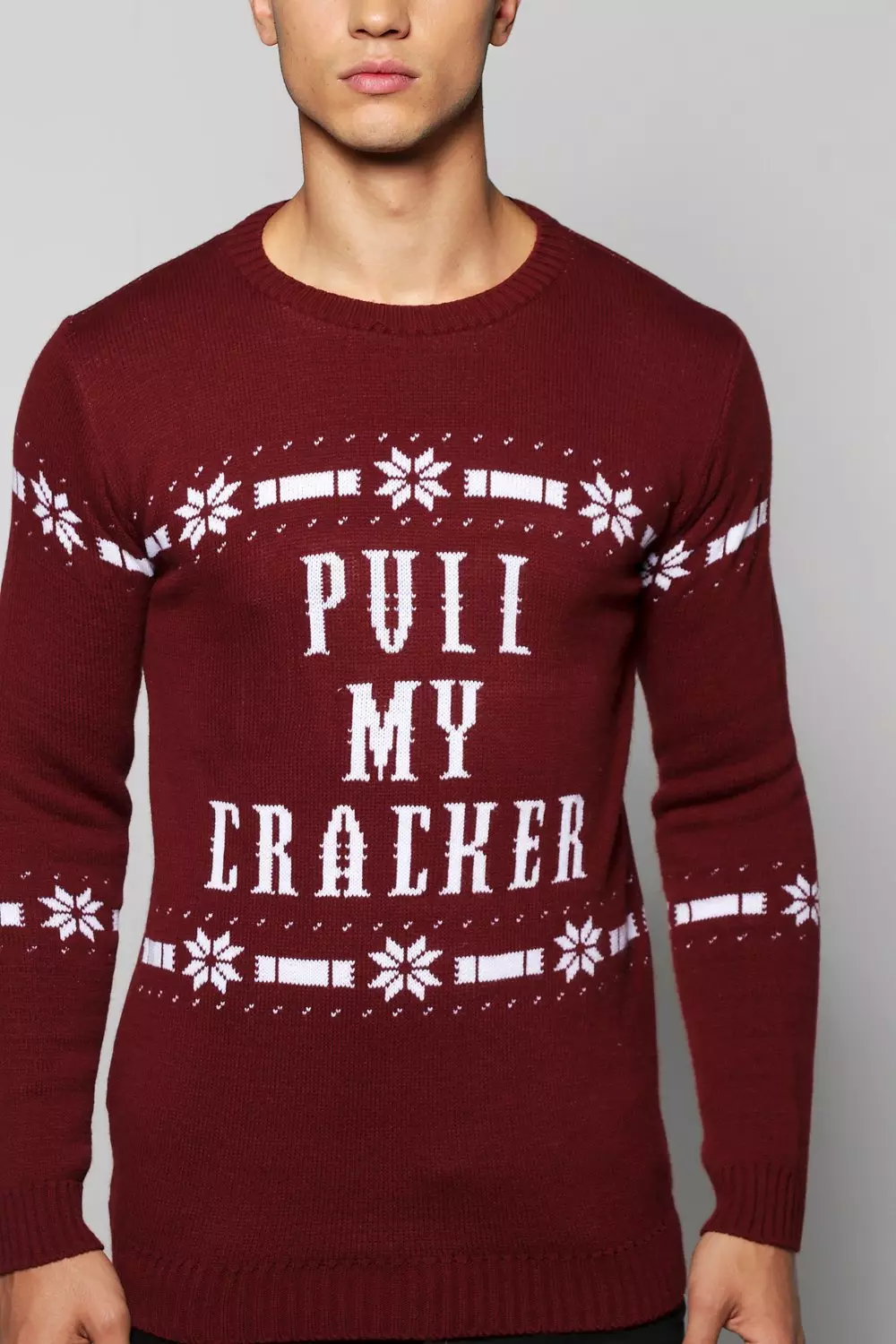 Green Pull My Cracker Christmas Jumper alternative image