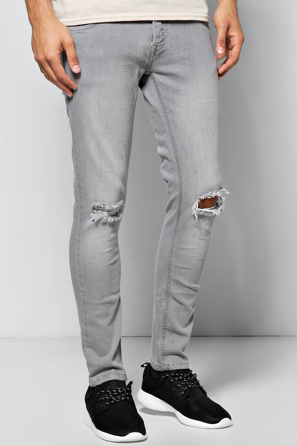 boohoo grey jeans