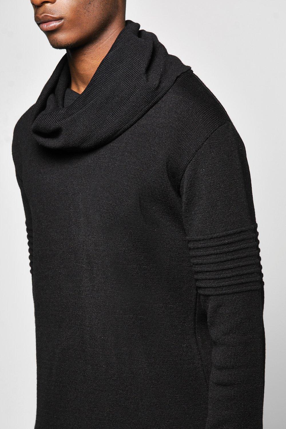 mens cowl neck jumper