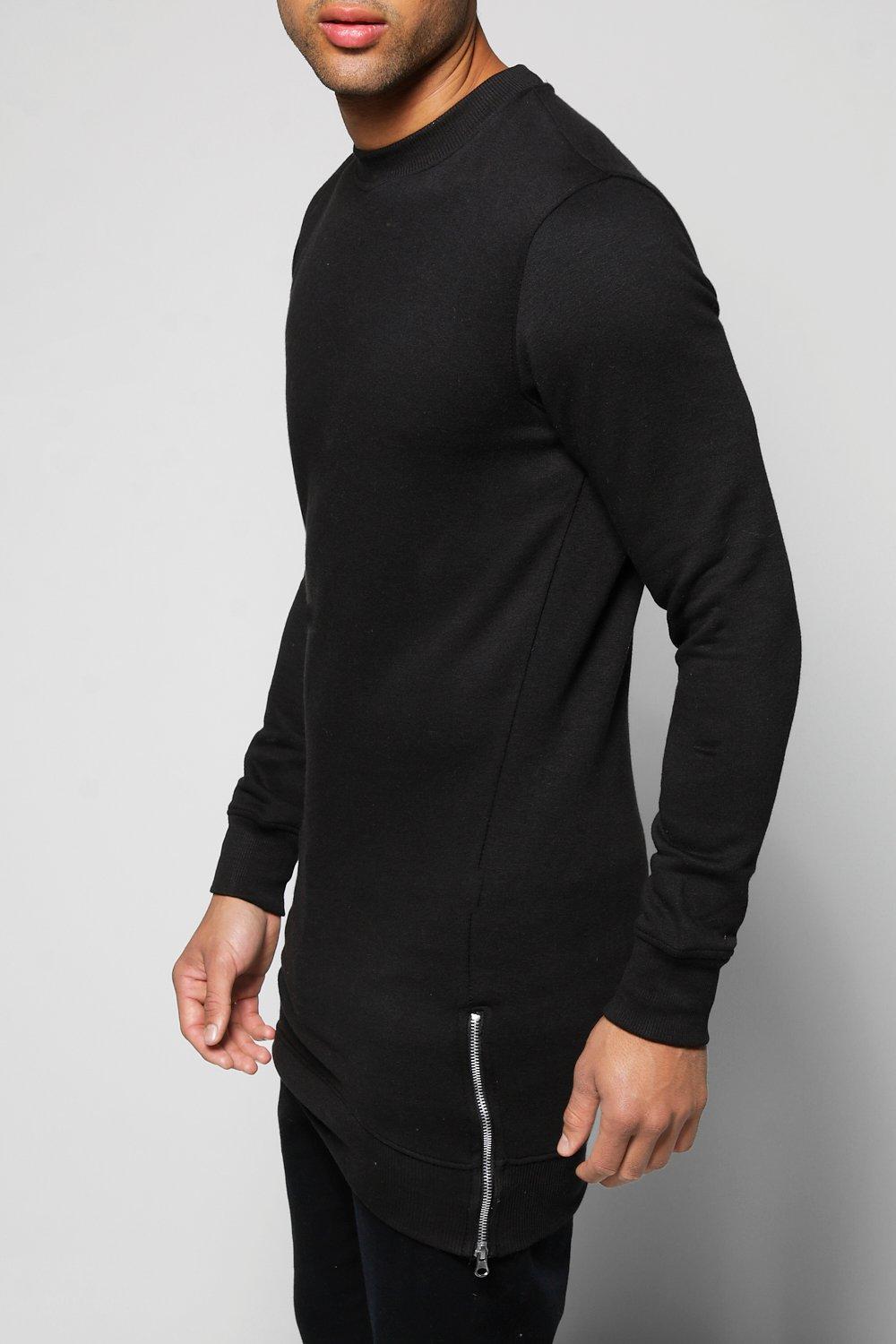 Mens discount longline sweatshirt