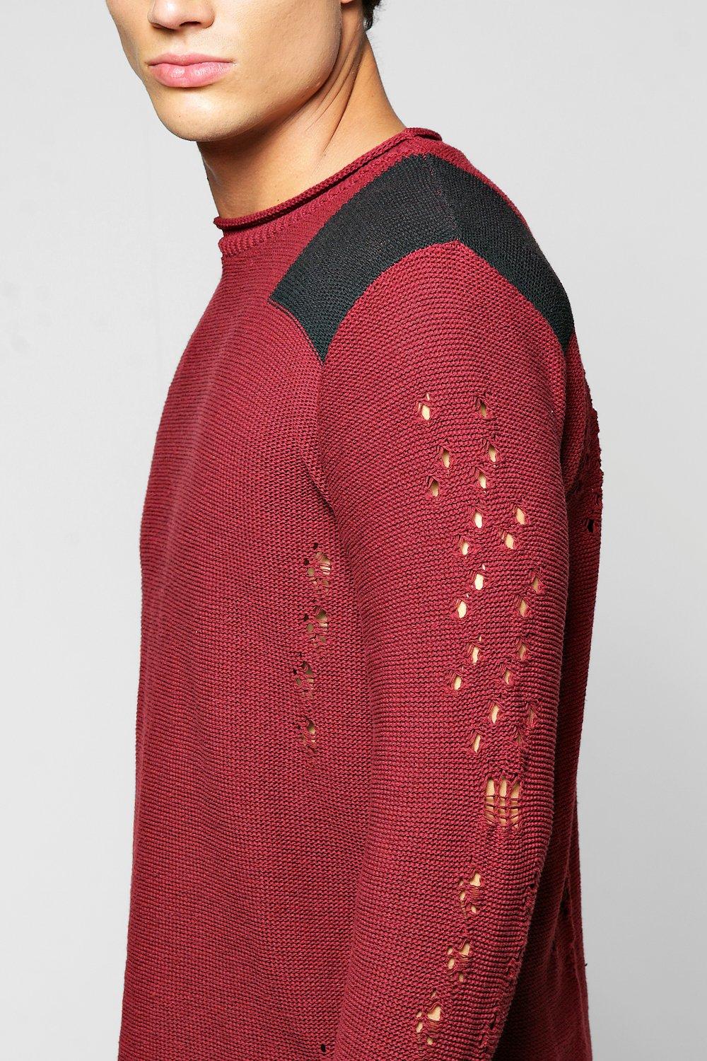 Shoulder sale patch sweater