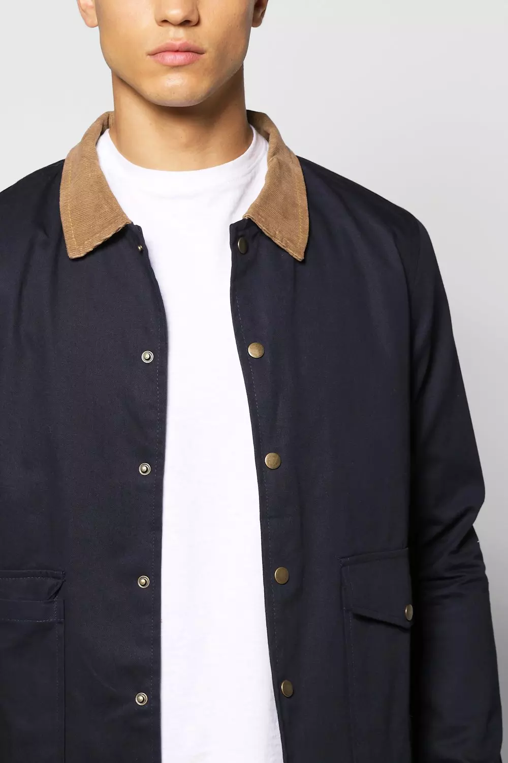 Boohoo navy jacket hotsell