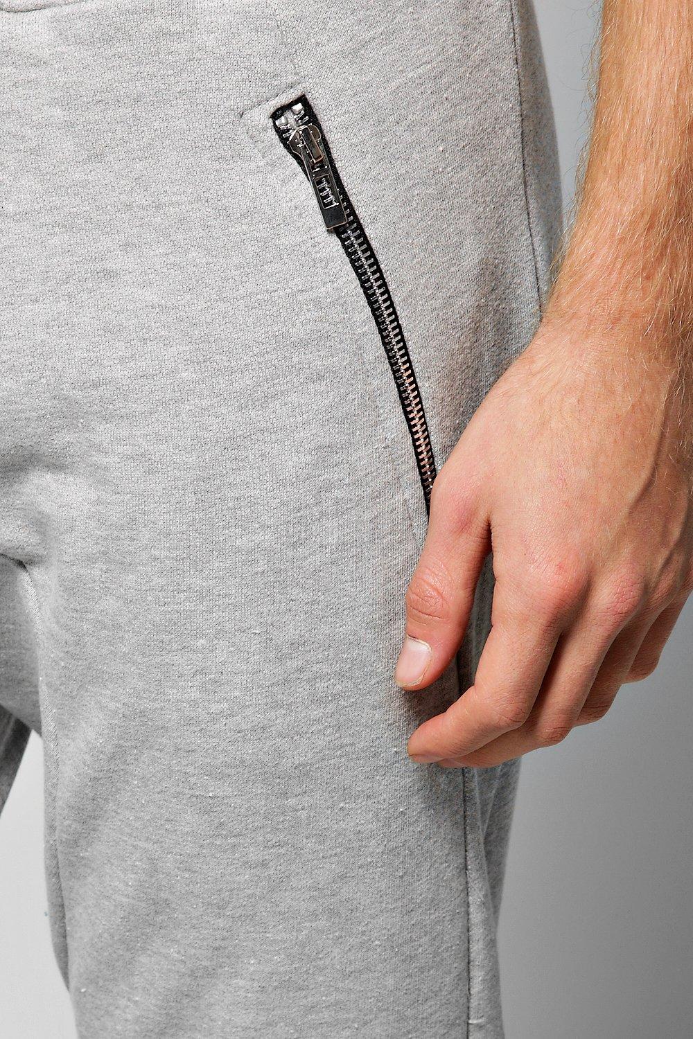Skinny Fit Drop Crotch Joggers with Pockets boohoo CA