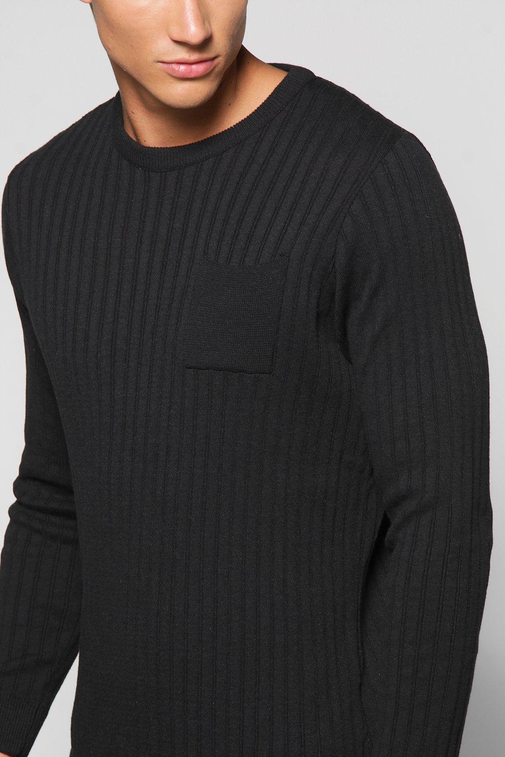 mens ribbed jumper