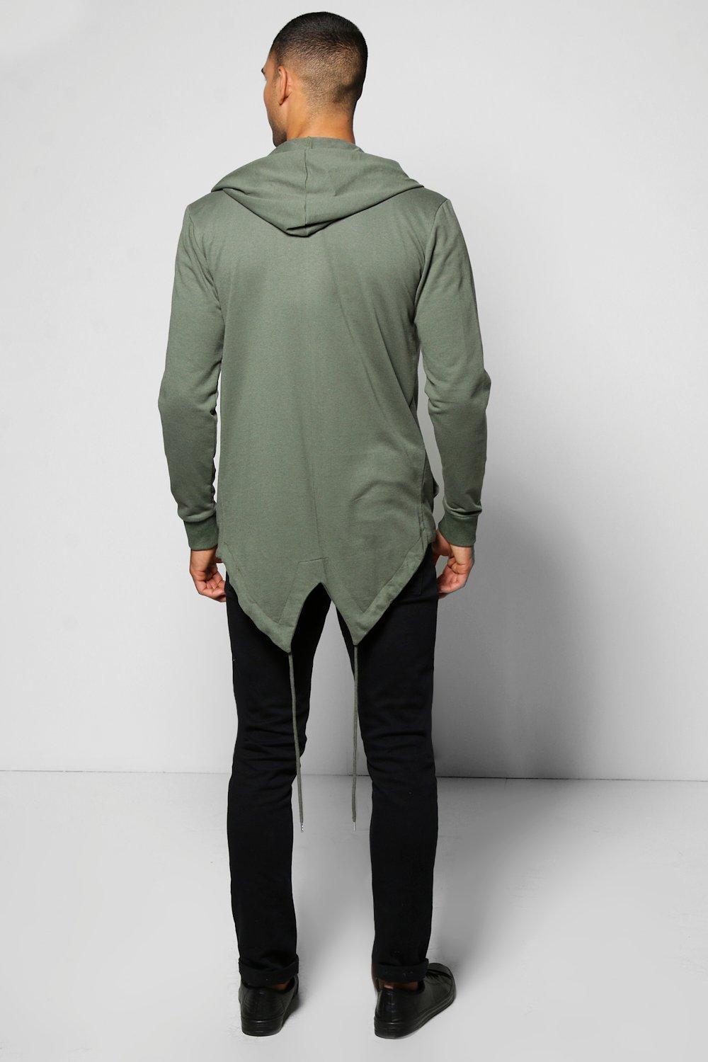 Hoodie longline outlet