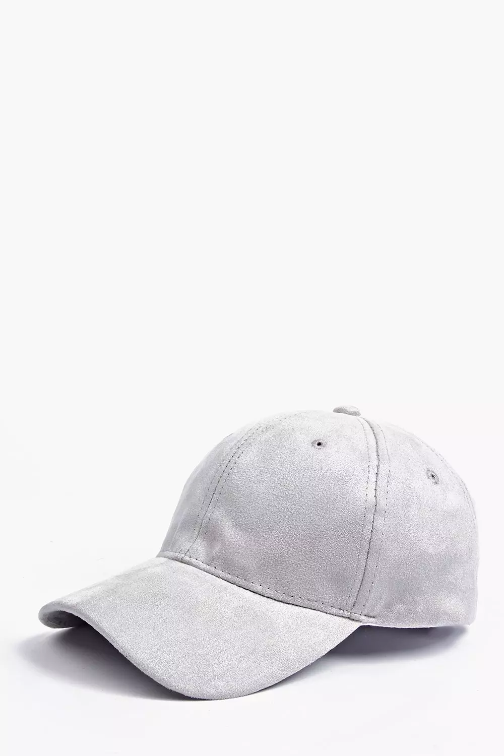 Suede grey baseball cap on sale