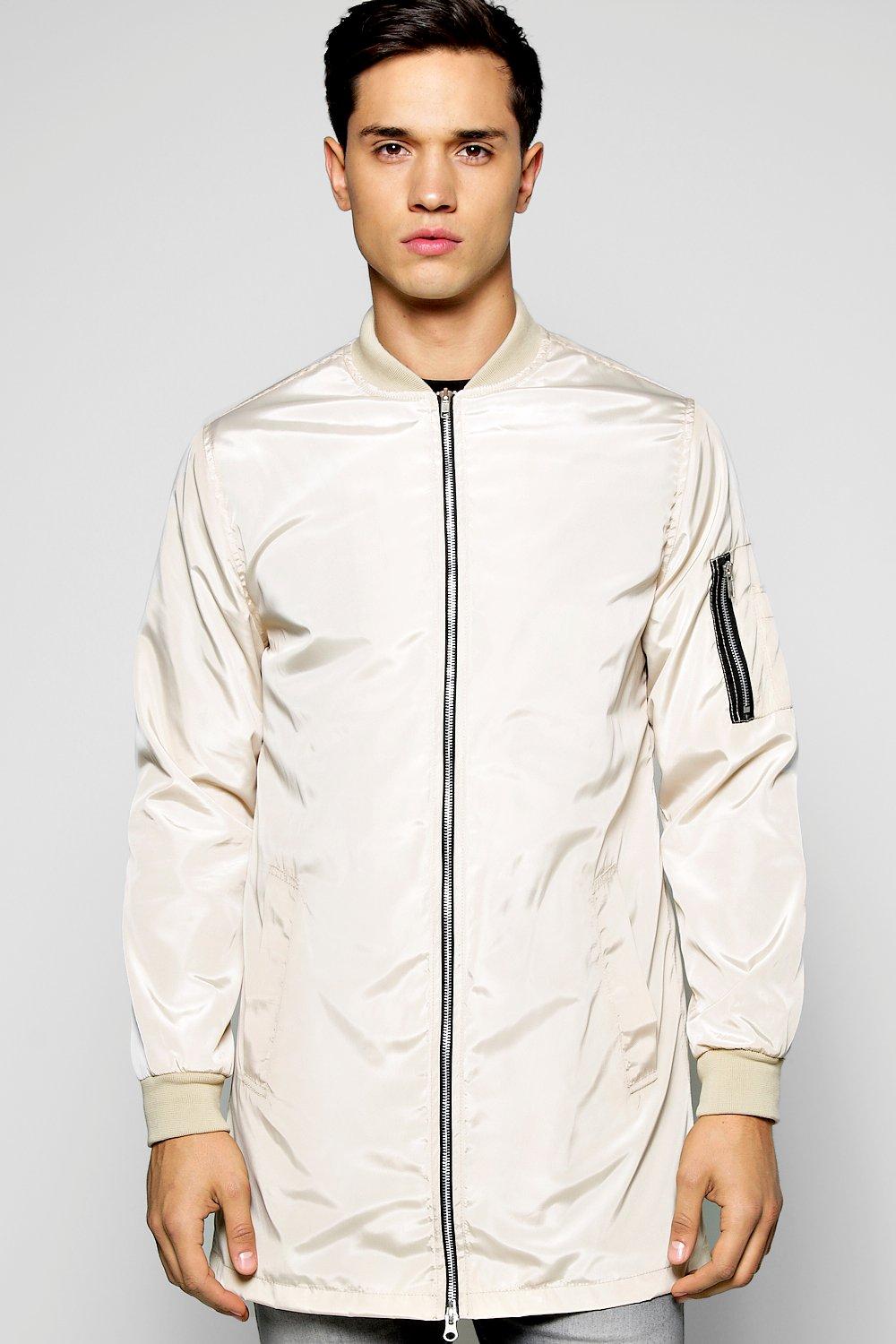 Longline bomber jacket on sale mens