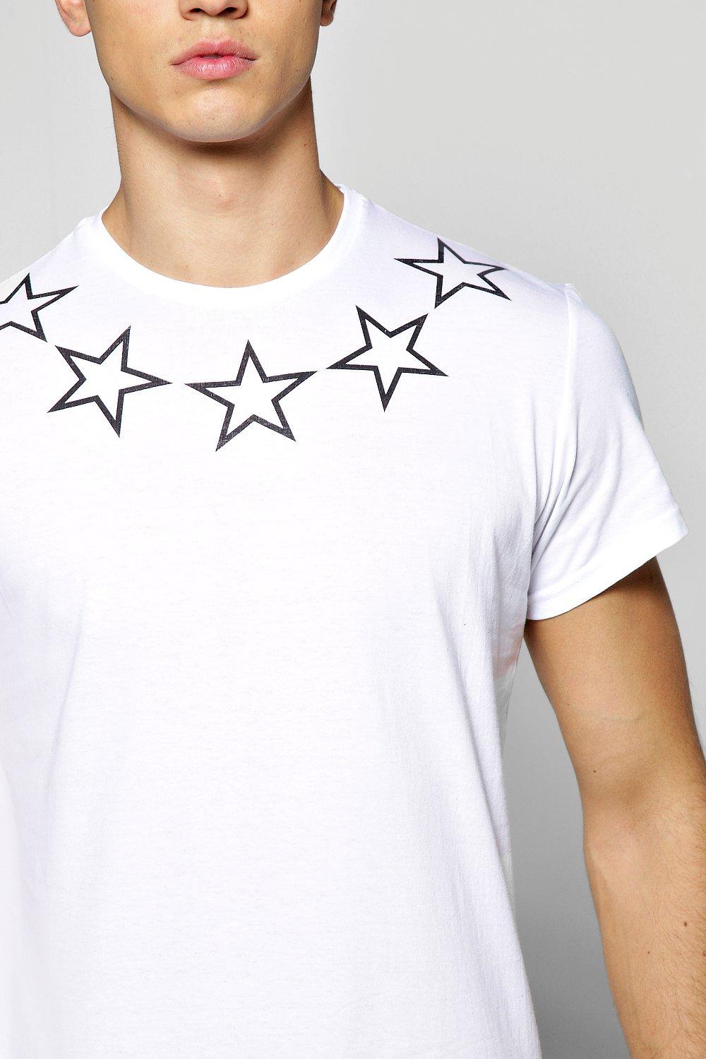 star printed t shirt