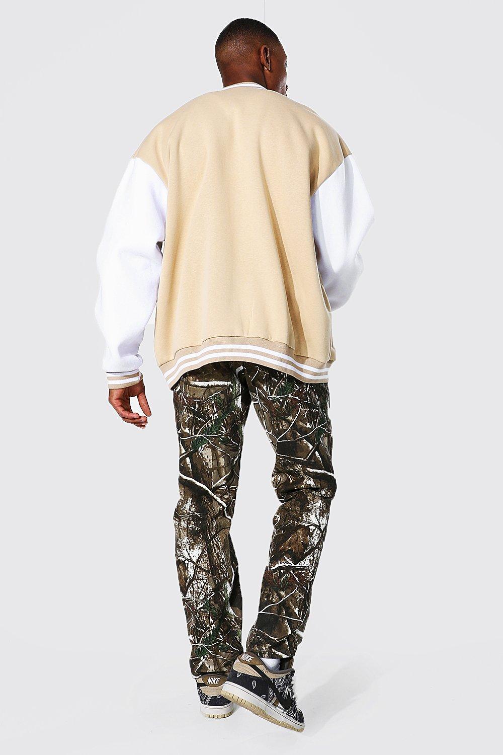 Man Jersey Varsity Bomber Jacket | boohoo Man Jersey Varsity Bomber Jacket | boohoo