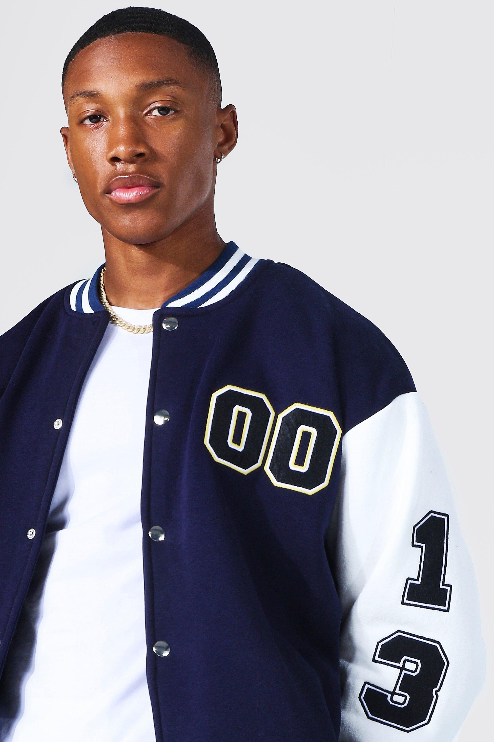 boohoo Men's Varsity Bomber Jacket