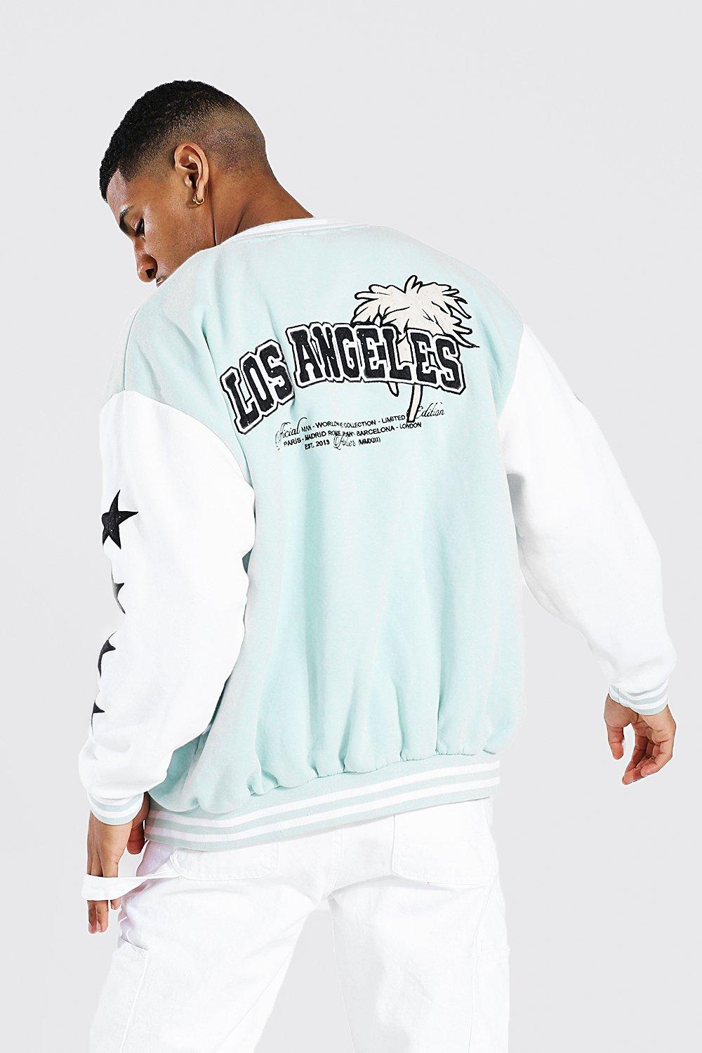 boohoo Men's Varsity Bomber Jacket