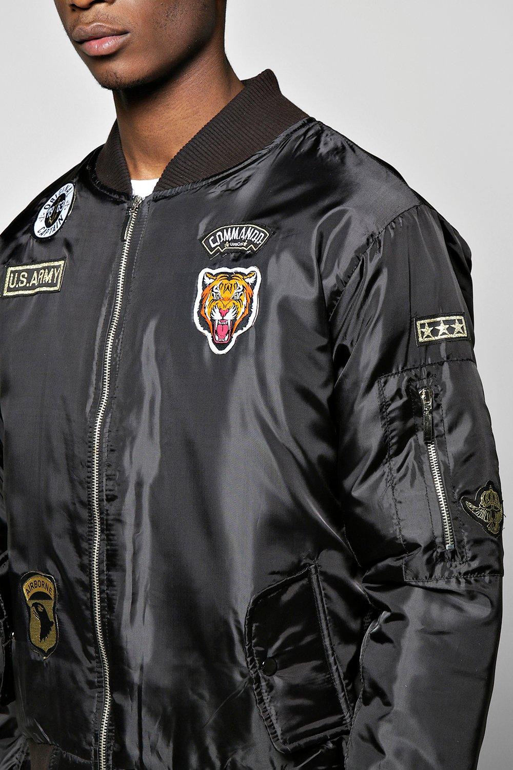 Bomber jacket 2025 with badges