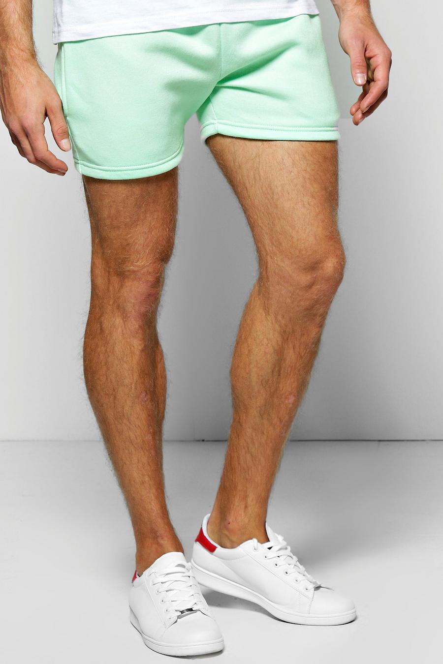 Mint green Jersey Shorts In Short Length
