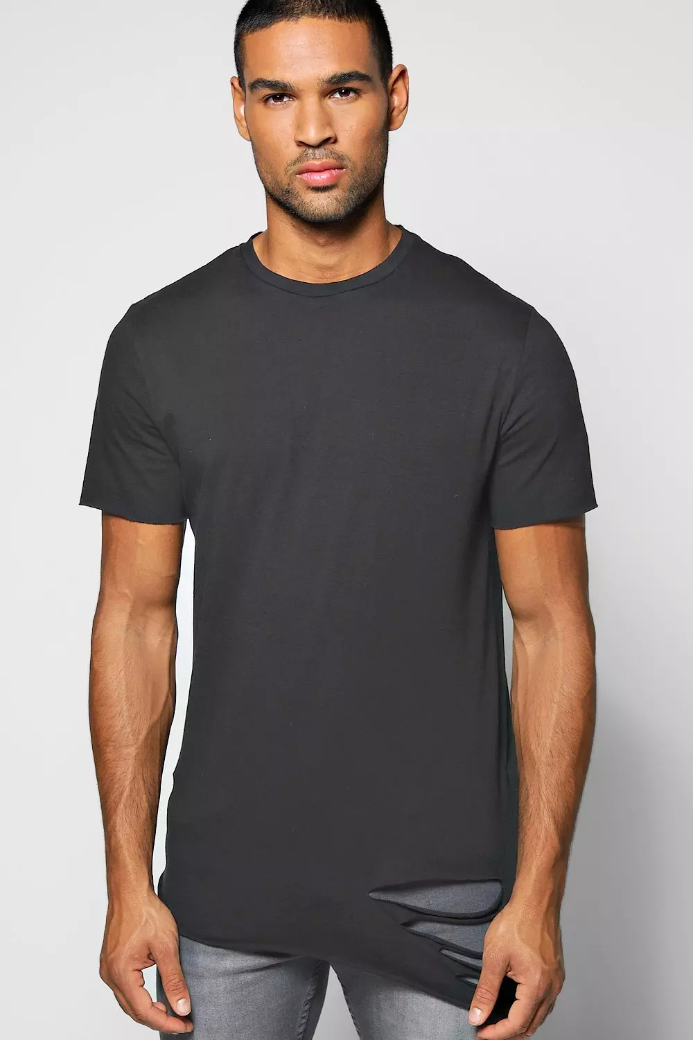 Asymmetric Longline T-Shirt