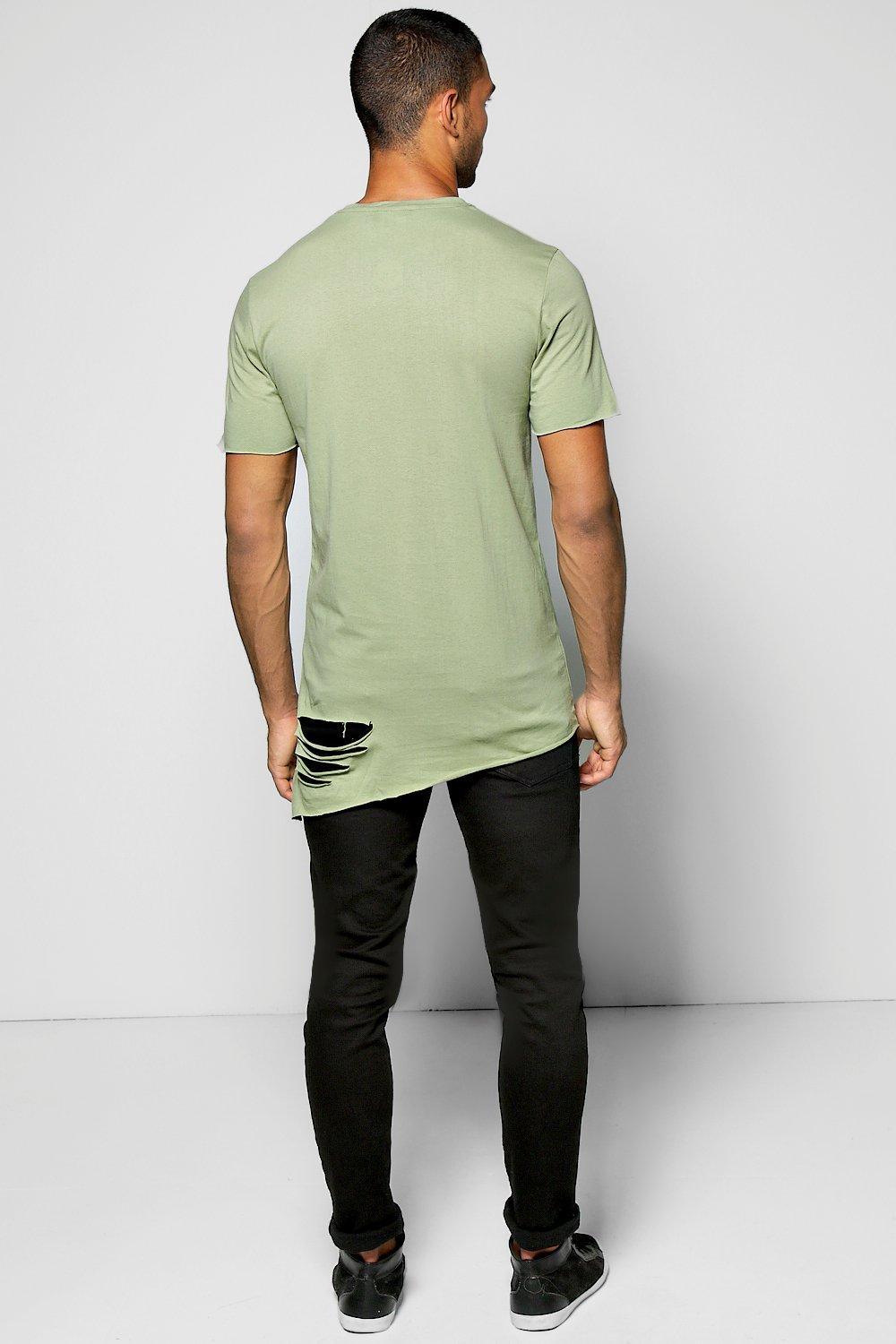 T shirt asymétrique online homme